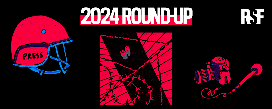 RSF’s 2024 Round-up: journalism suffers exorbitant human cost due to conflicts and repressive regimes