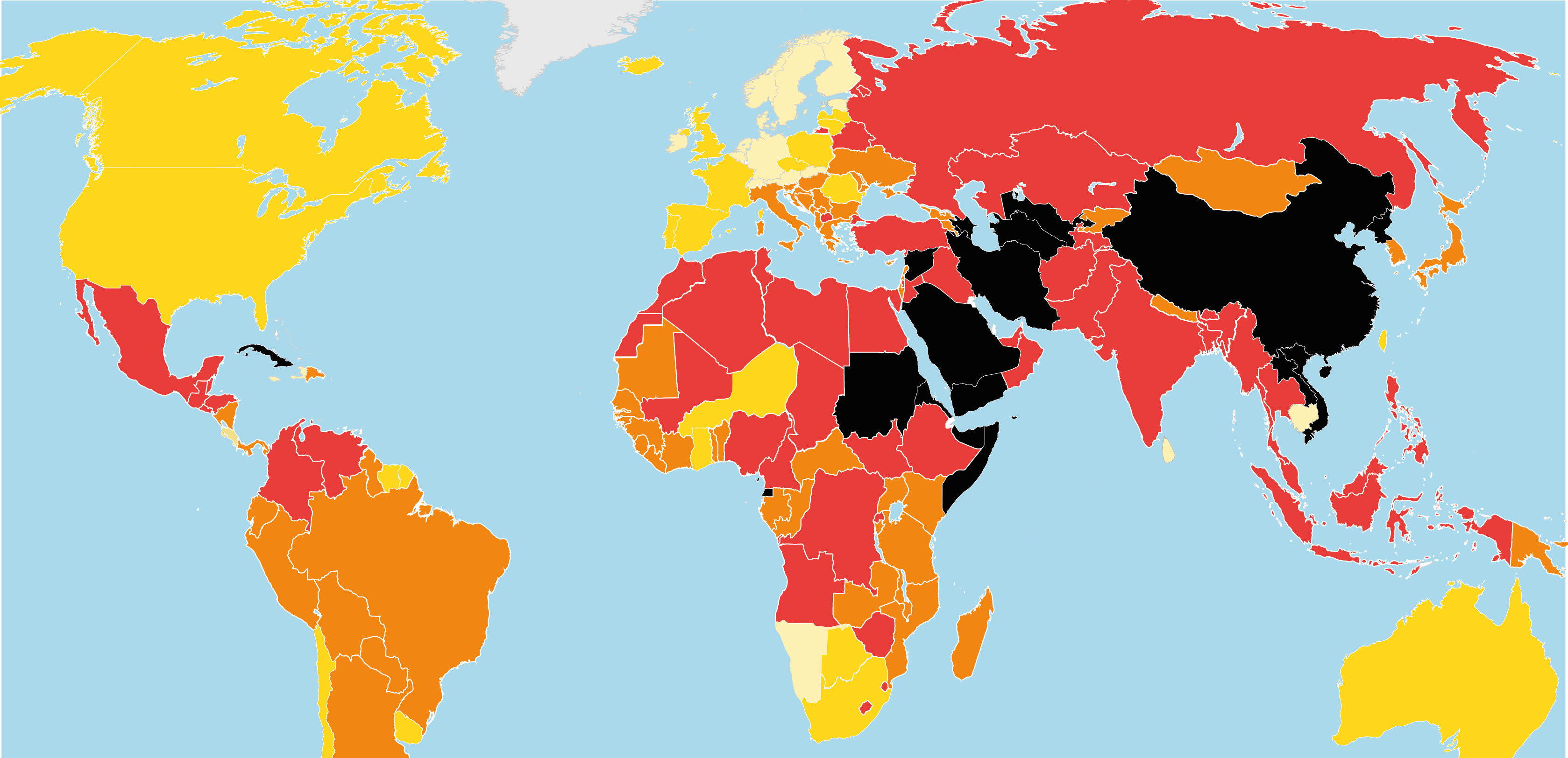 The World Press Freedom Index RSF