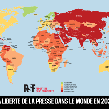 Graphique: Où en est la liberté de la presse dans le monde