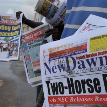 Liberia New Dawn journal liberté de la presse RSF journaliste
